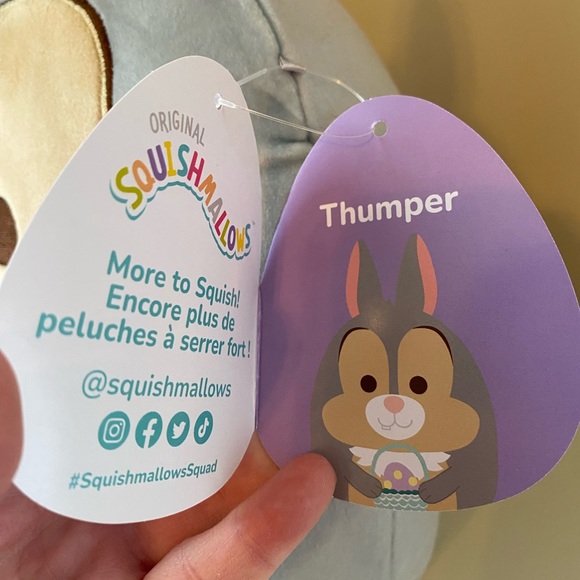 NWT 10” Disney Thumper Easter SQUISHMALLOWS - Picture 5 of 7